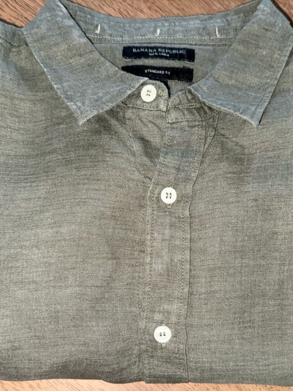 Banana Republic 100% Linen Button-Up Shirt, Men’s XL